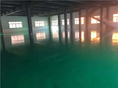 卡蒲毛南族風情園農產品環氧地坪廠房施工完成